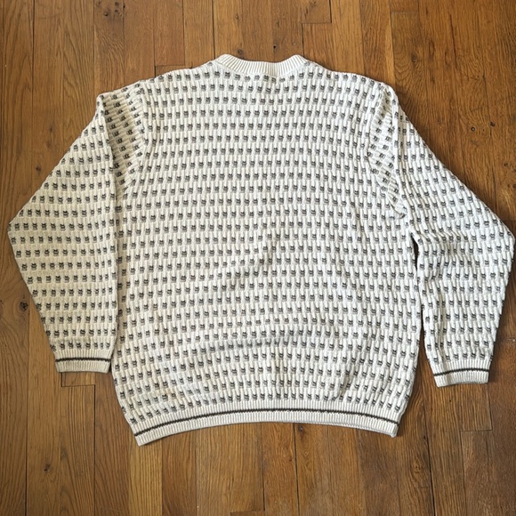 Bill Blass Cream Sweater / Size L - Picture 3 of 4
